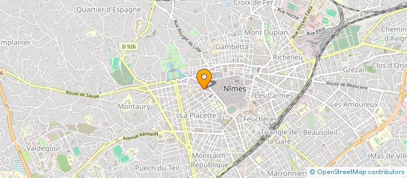 localisation de l'entreprise 4 RUE RACINE  NIMES