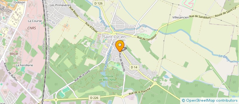 localisation de l'entreprise 4 S  SAINT-CYR-EN-VAL