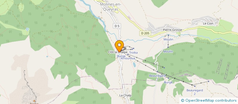 localisation de l'entreprise 4 SAISONS  MOLINES-EN-QUEYRAS