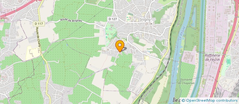 localisation de l'entreprise 4 V  IRIGNY