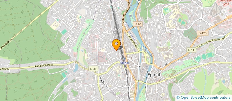 localisation de l'entreprise 4 V INVEST à EPINAL