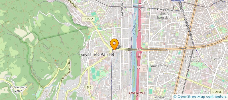 localisation de l'entreprise 40-30 à SEYSSINET-PARISET