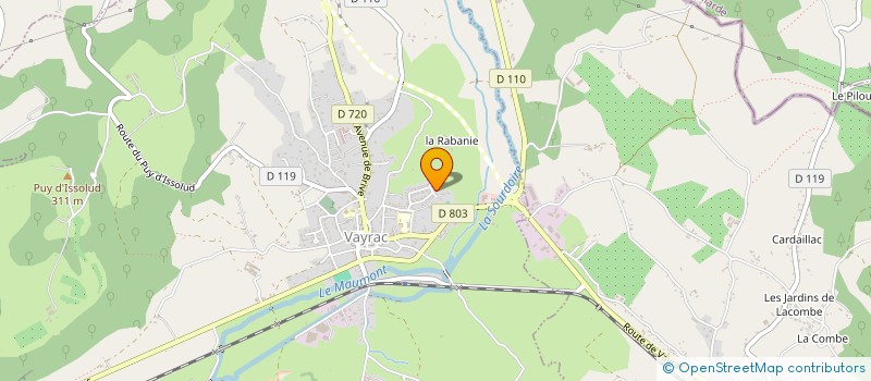 localisation de l'entreprise 40 ANS RCHQ  VAYRAC