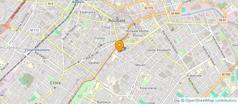 localisation de l'entreprise 40 LATITUDE NORD  ROUBAIX