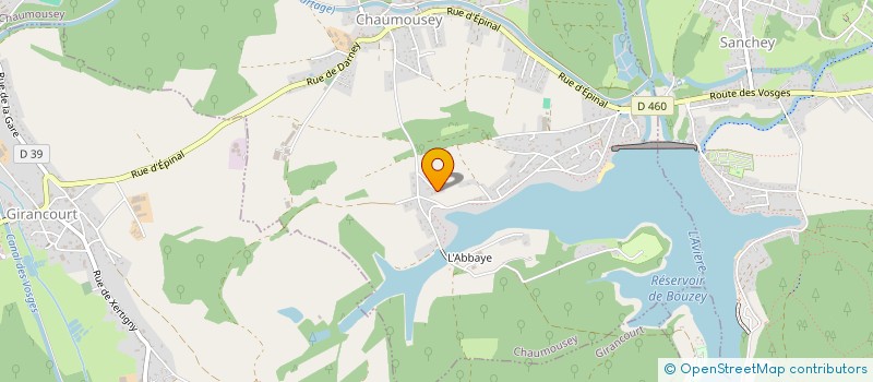 localisation de l'entreprise 40 LORRAINE  CHAUMOUSEY