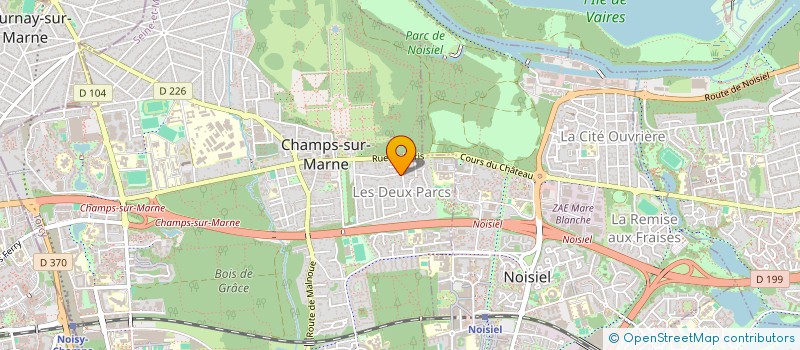 localisation de l'entreprise 40 PARMENTIER  CHAMPS-SUR-MARNE