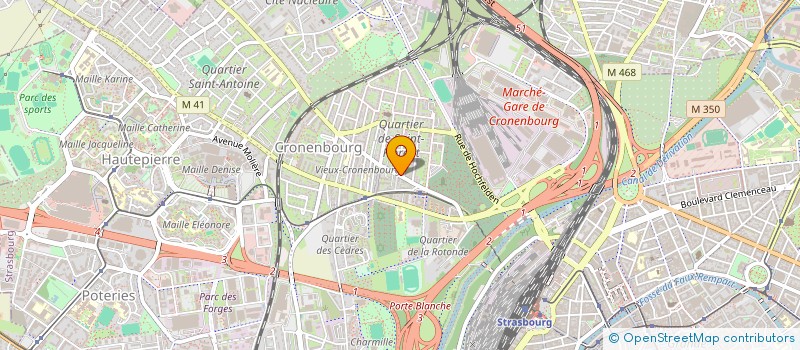 localisation de l'entreprise 40 ROUTE DE MITTELHAUSBERGEN  STRASBOURG