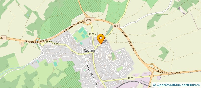 localisation de l'entreprise 40 RUE DE BROYES à SEZANNE