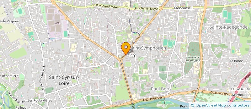 localisation de l'entreprise 40 RUE RICHER  TOURS