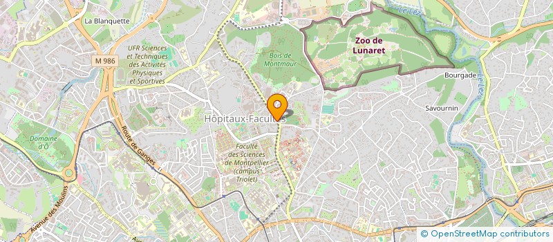 localisation de l'entreprise 400 123 626   MONTPELLIER