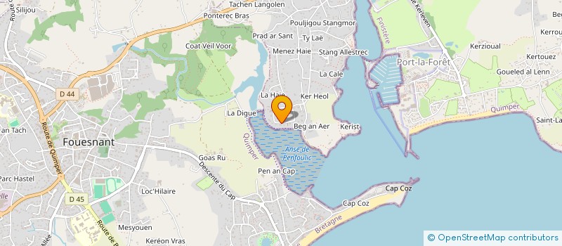 localisation de l'entreprise 400 168 563   FOUESNANT