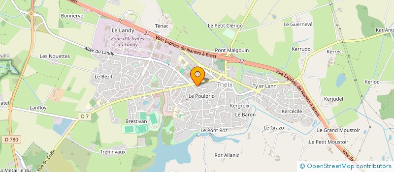 localisation de l'entreprise 400 191 672   THEIX-NOYALO