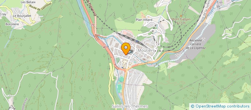 localisation de l'entreprise 400 201 919   MOUTIERS