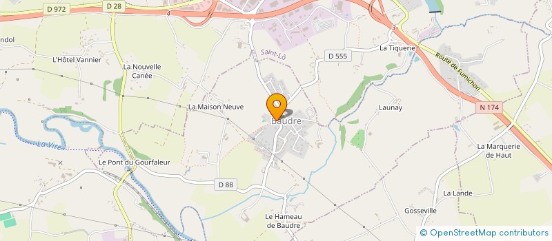 localisation de l'entreprise 400 445 730   BAUDRE