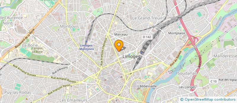 localisation de l'entreprise 400 522 850 à LIMOGES