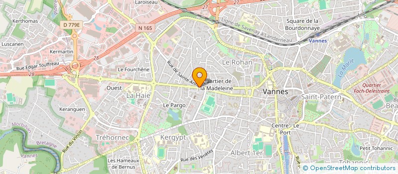 localisation de l'entreprise 400 575 916  à VANNES
