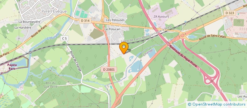 localisation de l'entreprise 400 690 905  à YVRE L EVEQUE