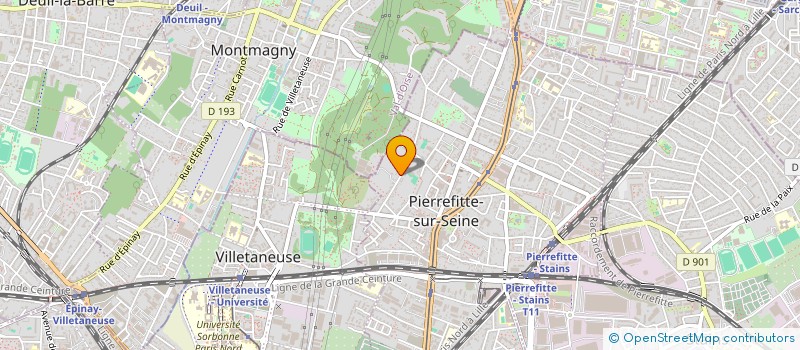 localisation de l'entreprise 400 739 850 à PIERREFITTE-SUR-SEINE