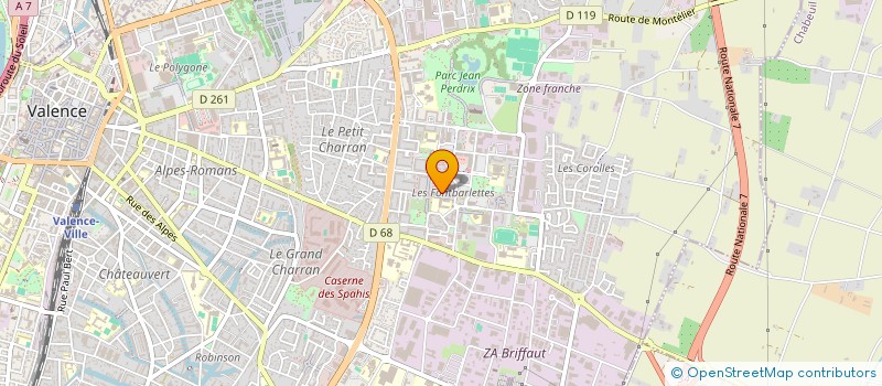 localisation de l'entreprise 400 759 189   VALENCE