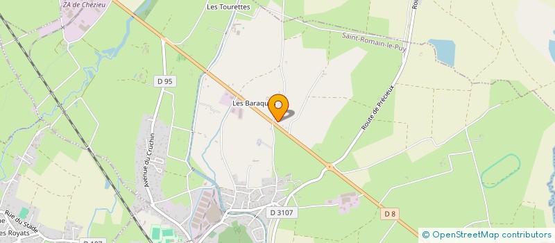 localisation de l'entreprise 400 964 912   SAINT-ROMAIN-LE-PUY