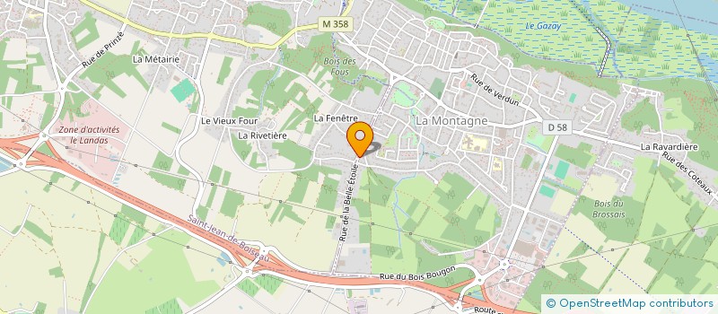 localisation de l'entreprise 400 TOURS SA à LA MONTAGNE