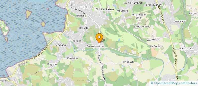 localisation de l'entreprise 400 VENTS  PLEUMEUR-BODOU