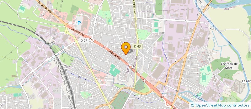 localisation de l'entreprise 401 316 609  à ROANNE