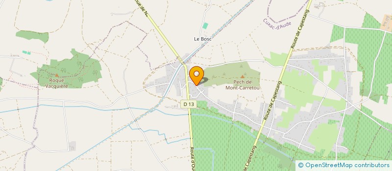 localisation de l'entreprise 401 368 881   CUXAC-D'AUDE