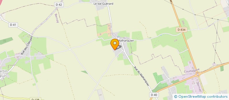 localisation de l'entreprise 401 444 419   BERNAY