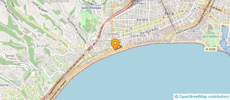 localisation de l'entreprise 401 796 818 à NICE