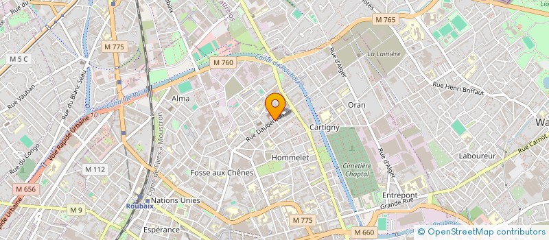 localisation de l'entreprise 402 093 850   ROUBAIX