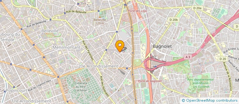 localisation de l'entreprise 402 140 610   PARIS