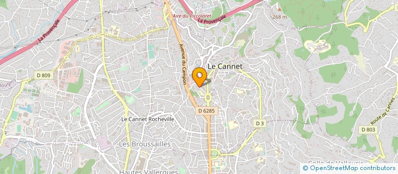 localisation de l'entreprise 402 225 593 à LE CANNET