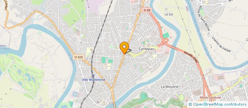 localisation de l'entreprise 402 588 065 à ALBI