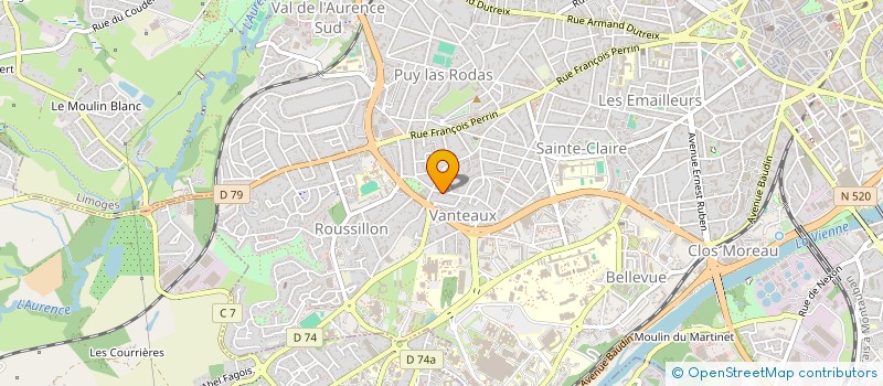 localisation de l'entreprise 402 698 997 à LIMOGES