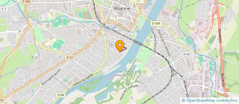 localisation de l'entreprise 402 893 051  à ROANNE