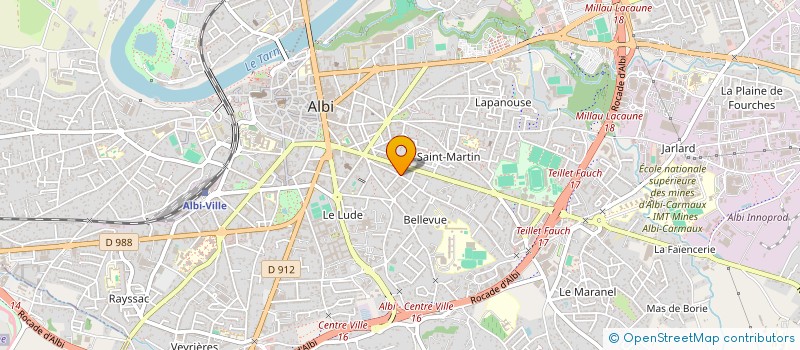 localisation de l'entreprise 402 932 875   ALBI