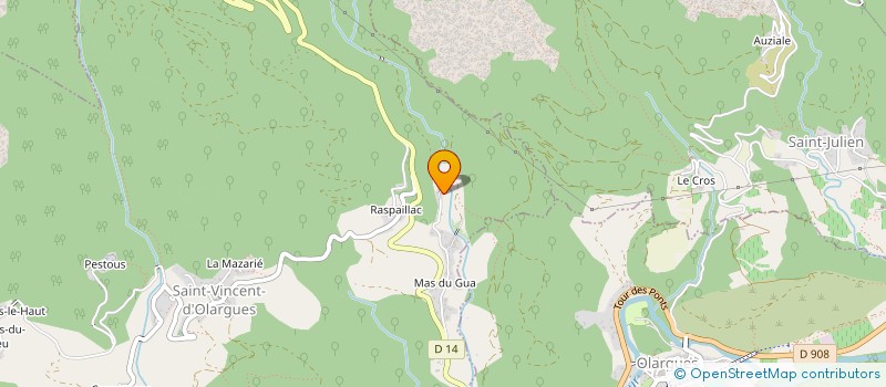 localisation de l'entreprise 403 191 414  à SAINT-VINCENT-D OLARGUES