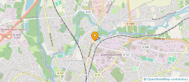 localisation de l'entreprise 403 450 653   RUELLE-SUR-TOUVRE