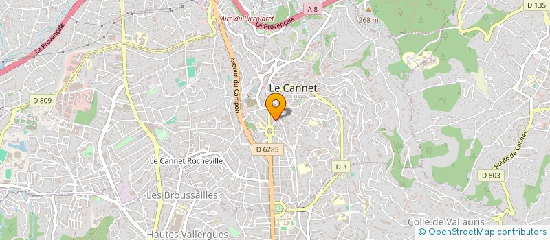 localisation de l'entreprise 403 657 596  à LE CANNET