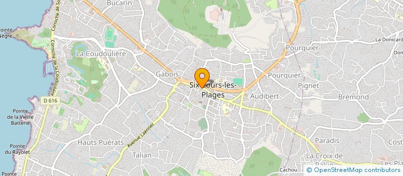 localisation de l'entreprise 404 005 639 à SIX-FOURS-LES-PLAGES