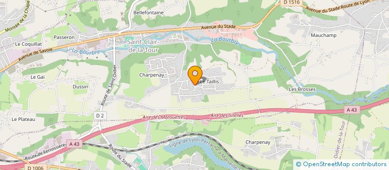 localisation de l'entreprise 404 486 912   SAINT-CLAIR-DE-LA-TOUR