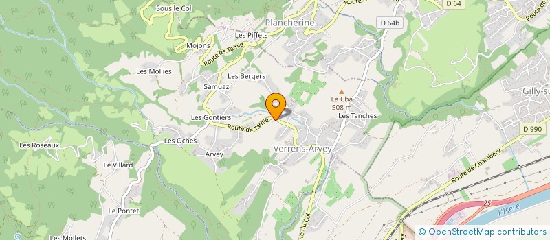 localisation de l'entreprise 404 683 328   VERRENS-ARVEY