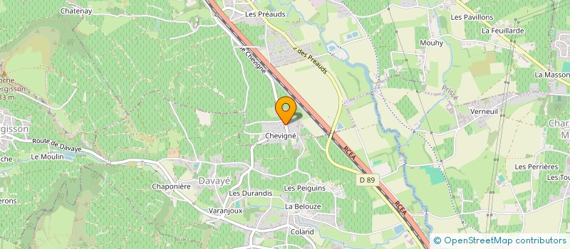 localisation de l'entreprise 404 878 712 à DAVAYE