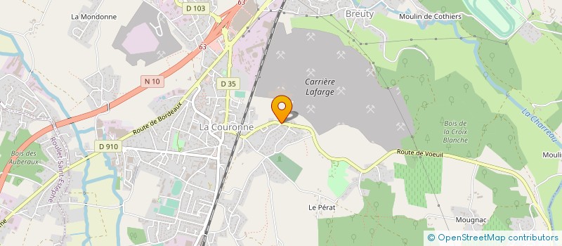localisation de l'entreprise 404 979 007 à LA COURONNE