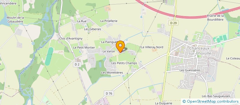 localisation de l'entreprise 405 270 745   CHANCEAUX-SUR-CHOISILLE