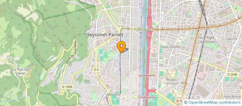 localisation de l'entreprise 405 405 168   SEYSSINET-PARISET