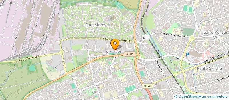 localisation de l'entreprise 406 DESSINGUEZ à DUNKERQUE