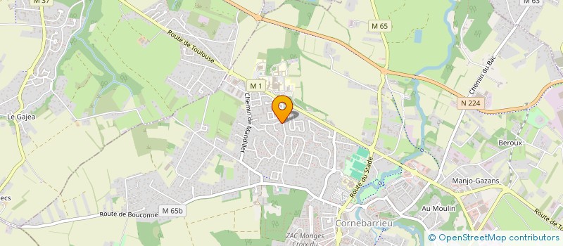 localisation de l'entreprise 407 540 483   CORNEBARRIEU