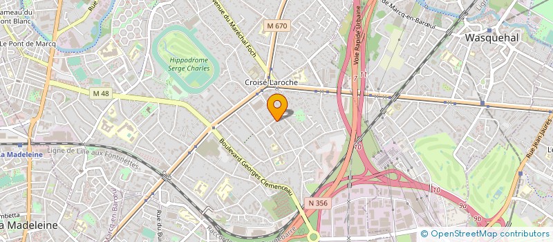 localisation de l'entreprise 407 622 430  à MARCQ-EN-BARŒUL